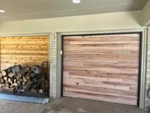 Wood Look Garage Door Installation in Kingsland — Garage door installation
